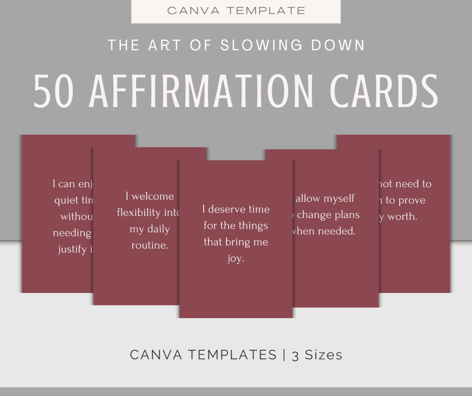 The Art of Slowing Down | MEGA Content and Templates Bundle