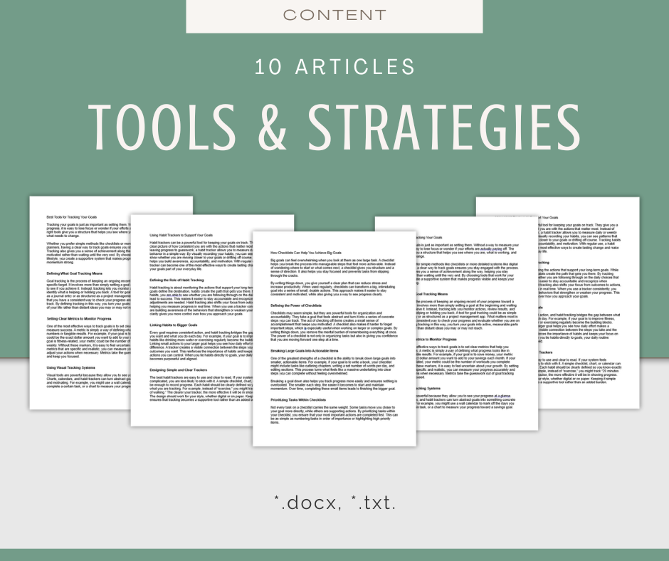 100 Goal-Setting Articles