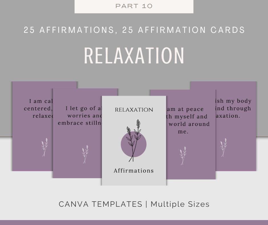 Personal Growth Affirmations | Affirmation Cards Bundle
