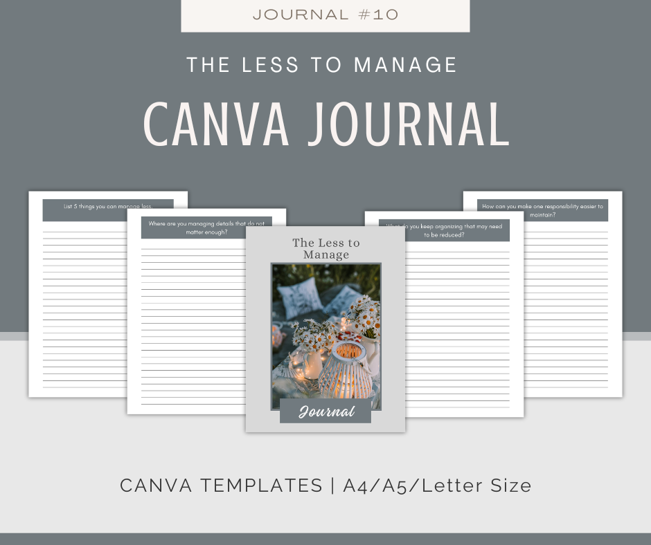 Simple Living for a Clearer Mind Journal Collection | 10 Journals