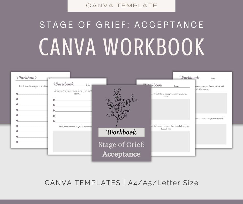 Stages of Grief | Journal and Workbook Bundle