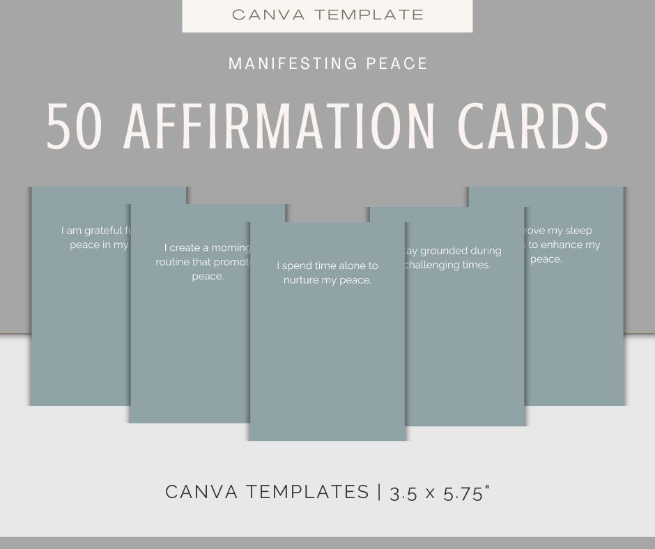 Manifest a Peaceful Life | MEGA Content and Templates Bundle