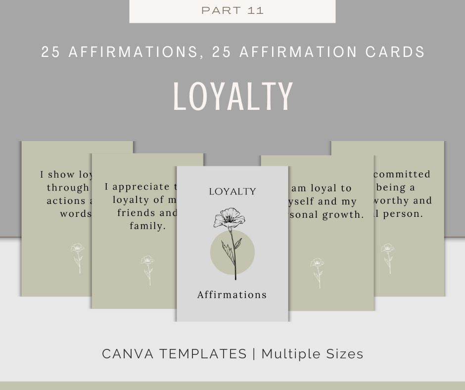 Personal Growth Affirmations | Affirmation Cards Bundle