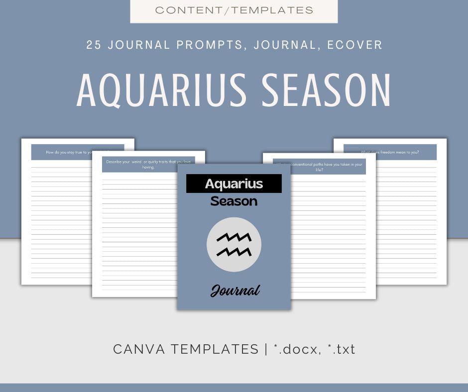Zodiac Season Journals & Prompts