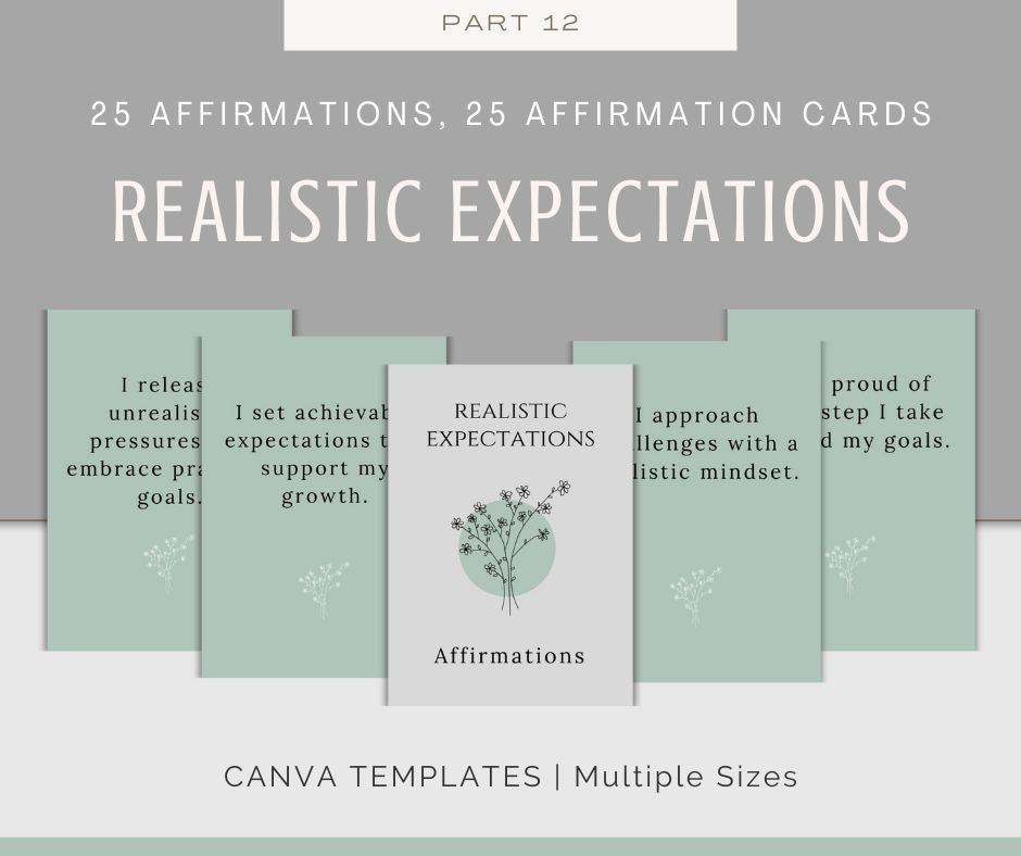Personal Growth Affirmations | Affirmation Cards Bundle