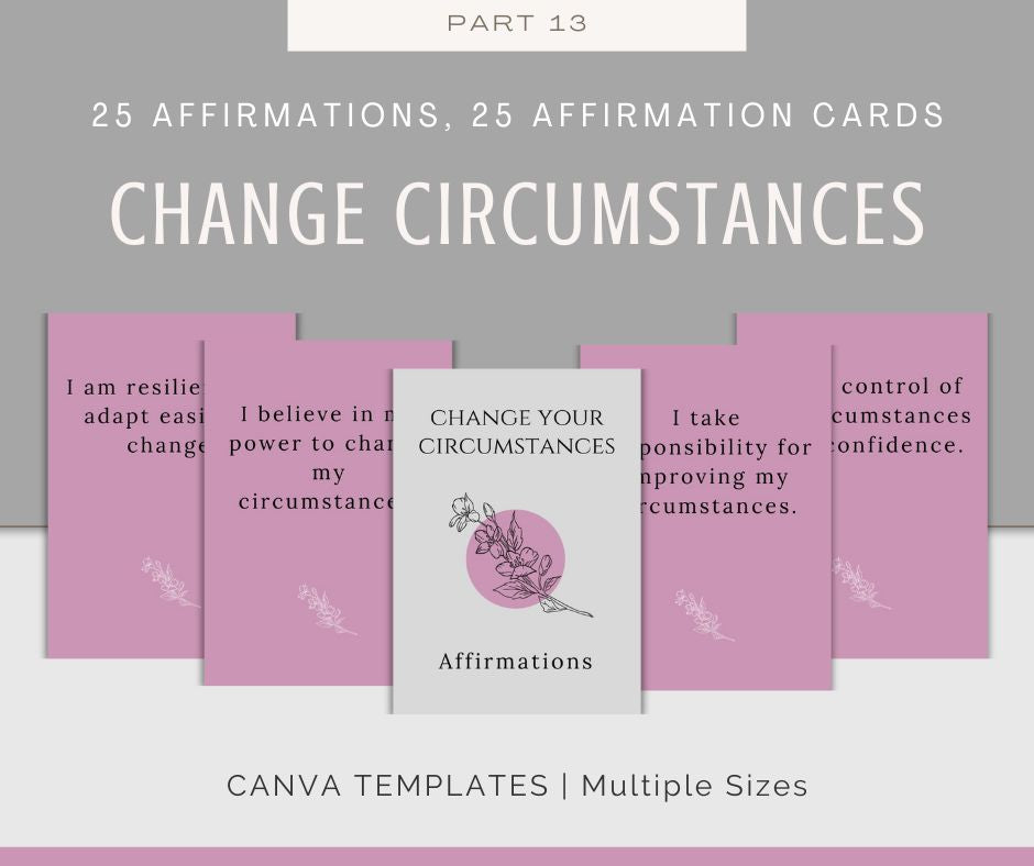 Personal Growth Affirmations | Affirmation Cards Bundle