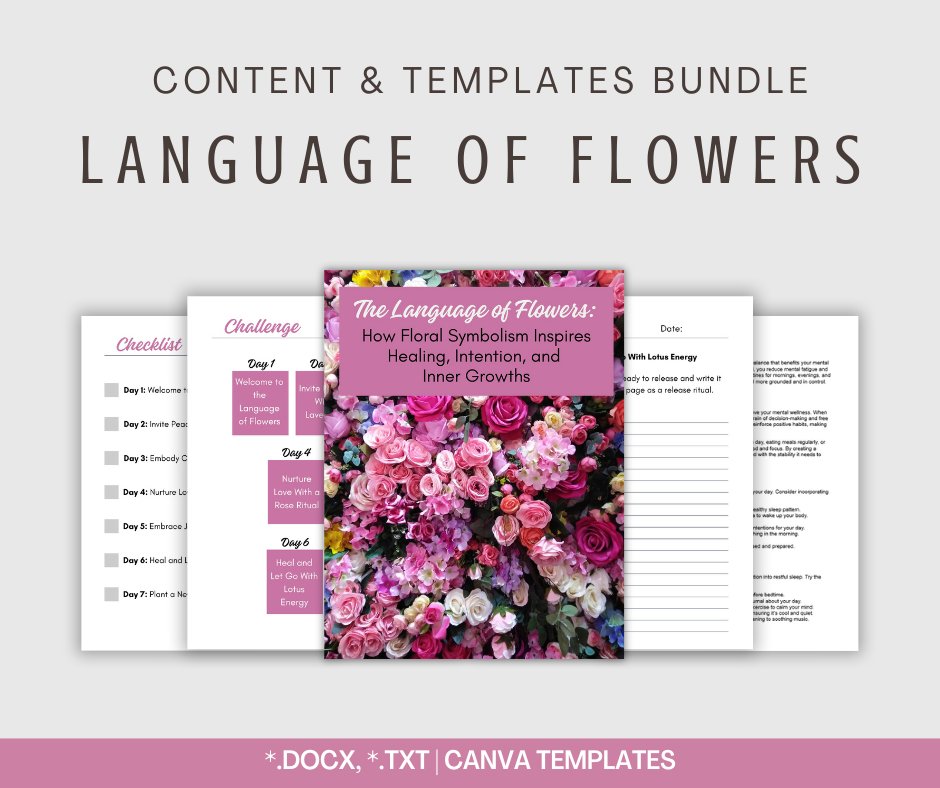 The Language of Flowers | Content & Templates Bundle