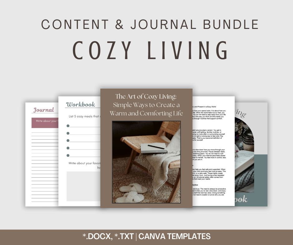 Cozy Living | Content & Journal Bundle