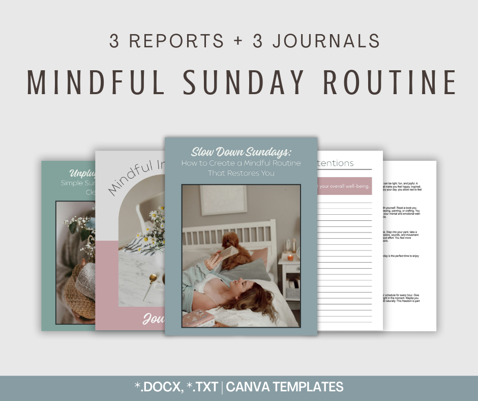 Mindful Sunday Routine | Reports & Journals