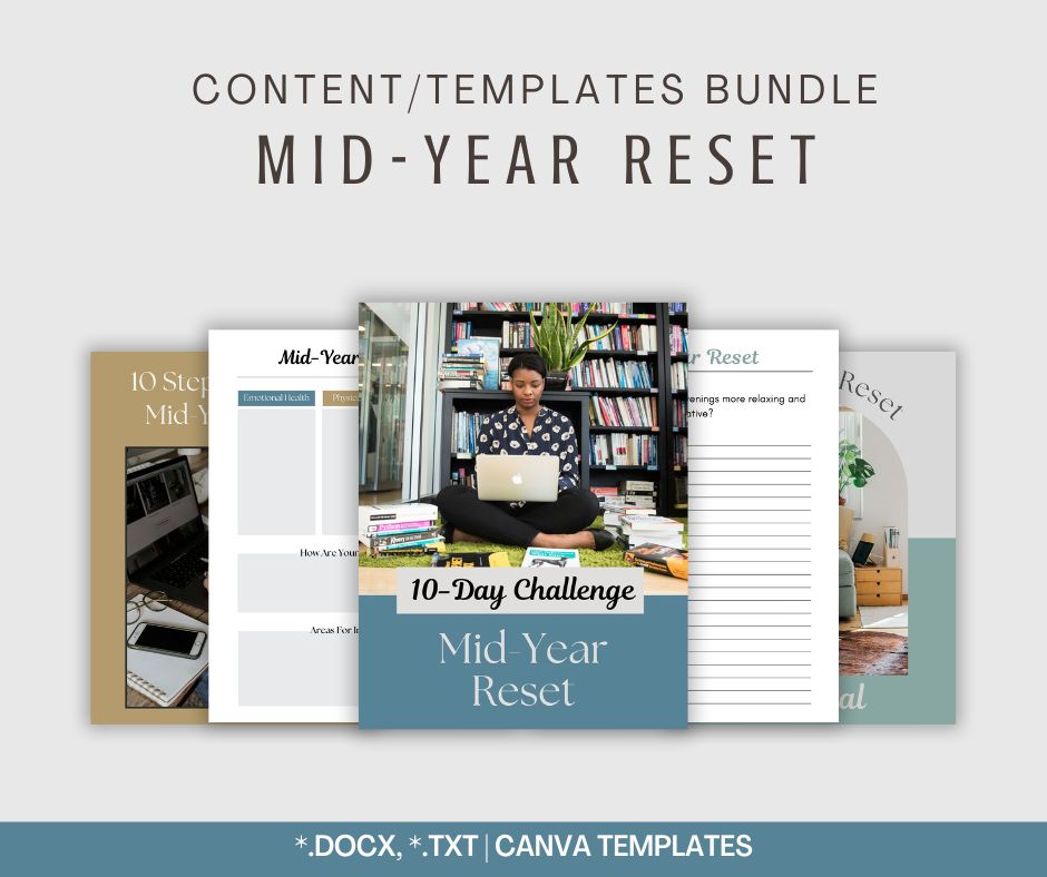 Mid-Year Reset | Content and Templates Bundle