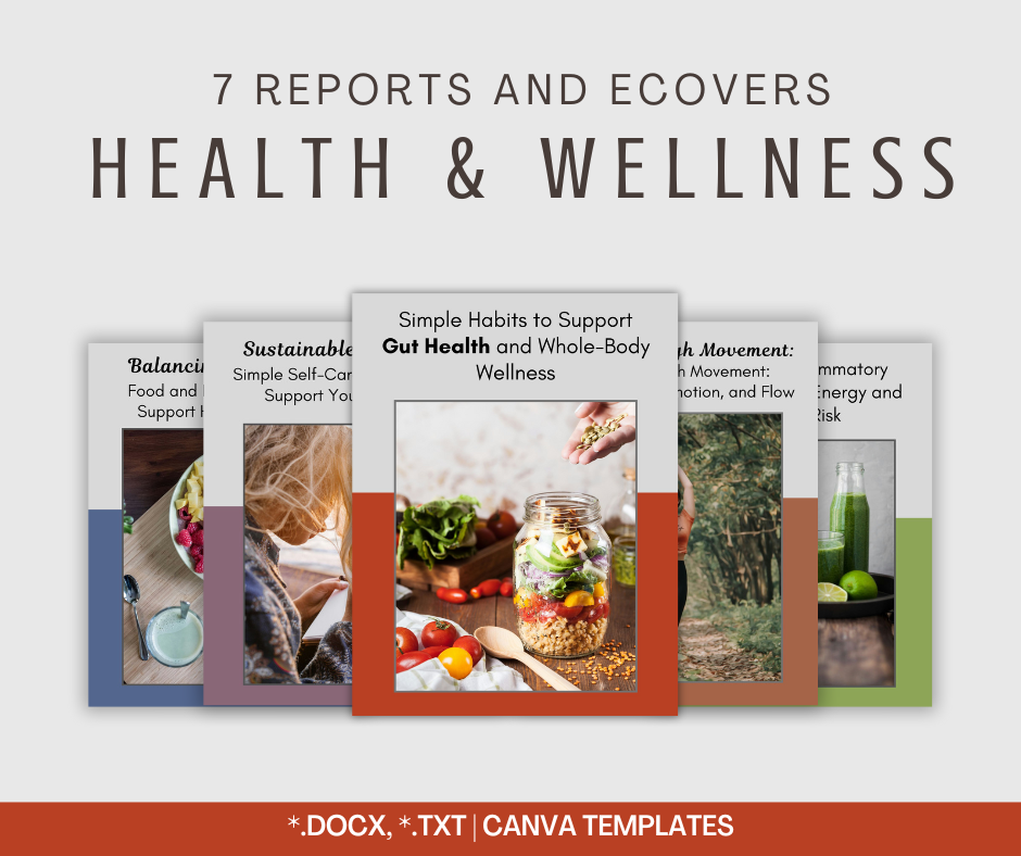 Health and Wellness Reports | 7 Report Bundle