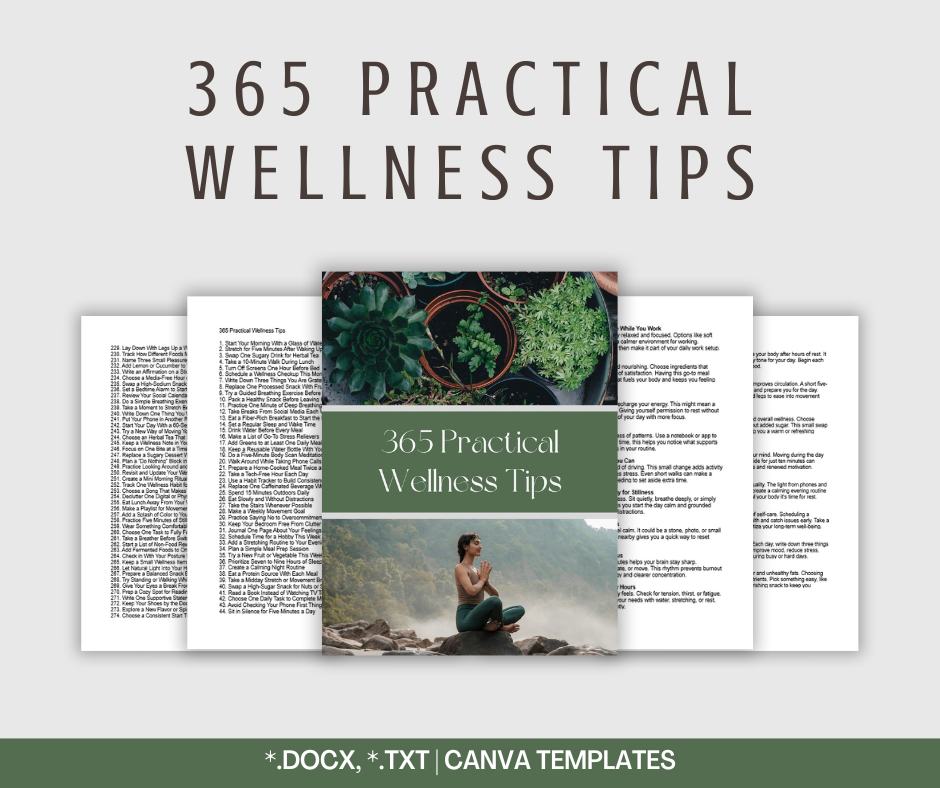 365 Practical Wellness Tips | Content Bundle