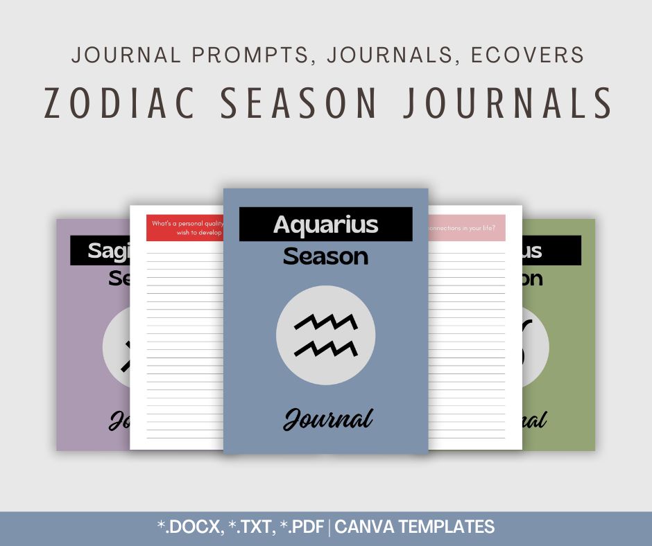 Zodiac Season Journals & Prompts