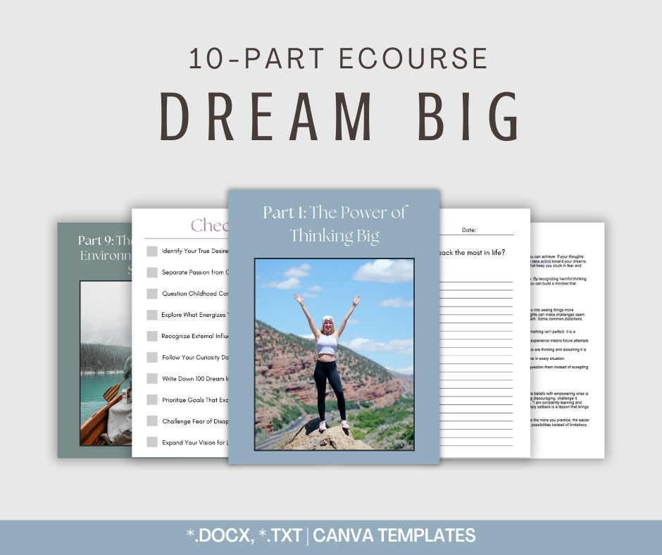 10-Part eCourse: Dream Big