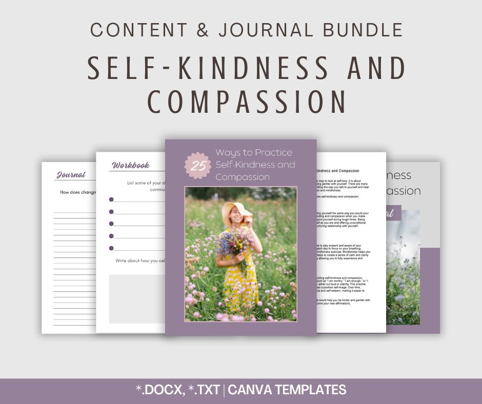 Self-Kindness and Compassion | Content & Journal Bundle