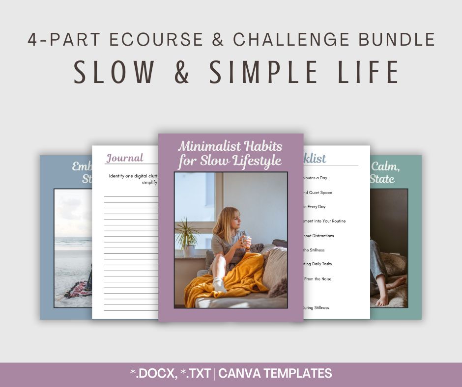 4-Part eCourse & Challenge: Slow and Simple Life