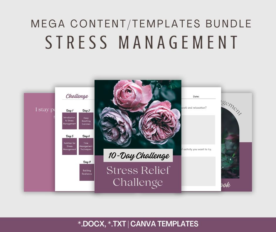 Stress Management | MEGA Content and Templates Bundle