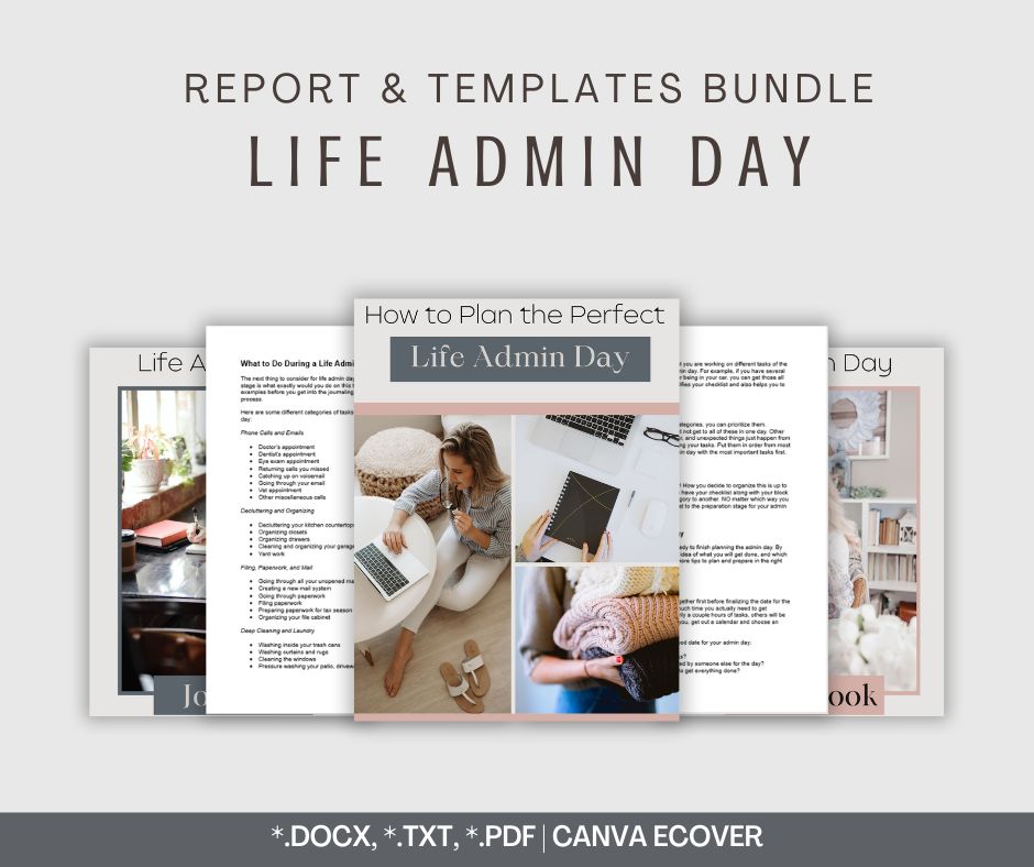 Life Admin Day Report & Templates