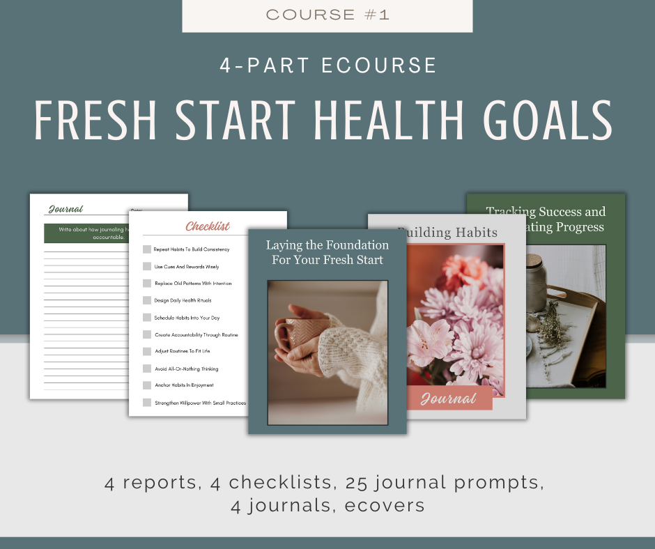 Year of Health and Wellness 4-Part eCourses | 12 eCourses