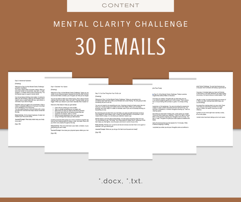 30-Day Mental Clarity Challenge