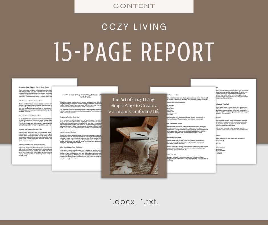 Cozy Living | Content & Journal Bundle