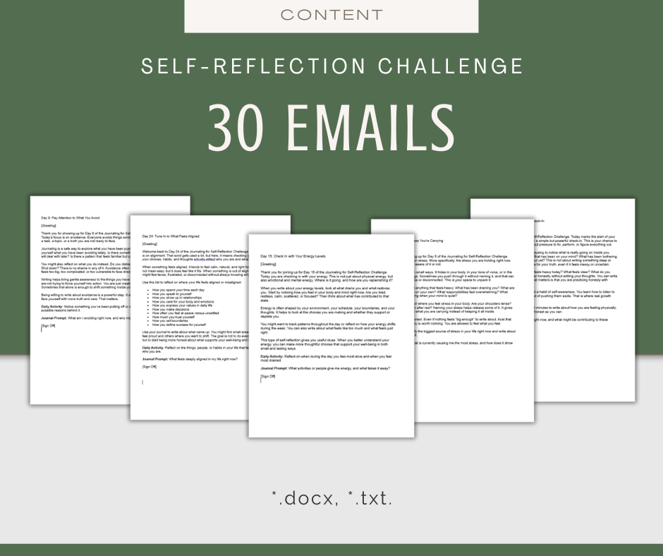 30-Day Journaling For Self-Reflection Challenge