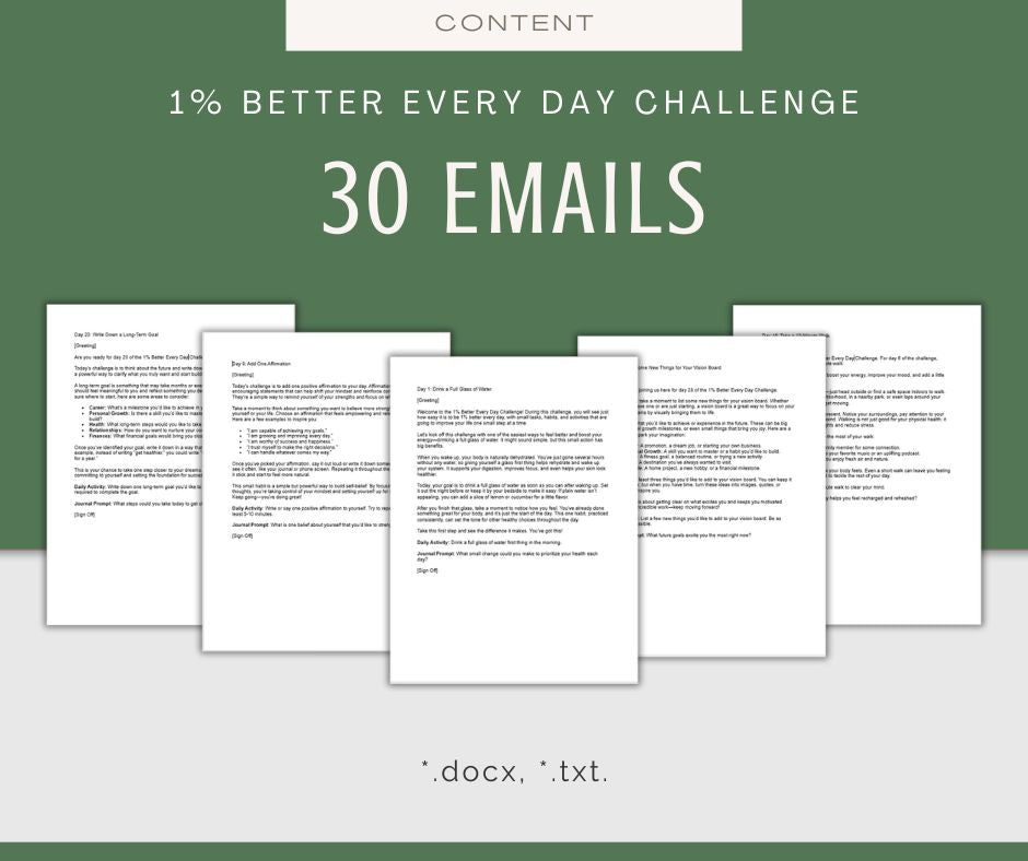30-Day "1% Better Every Day" Challenge