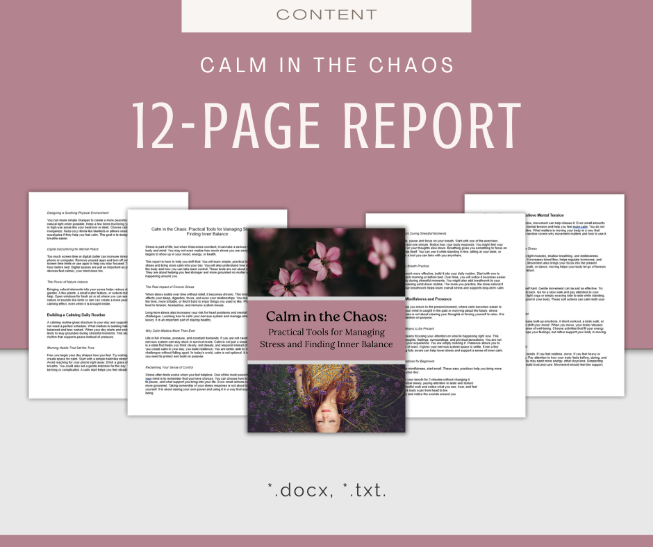 Calm in the Chaos | Content & Journal Bundle