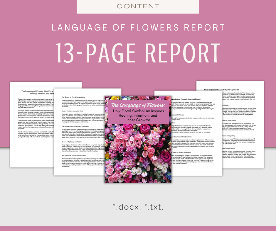The Language of Flowers | Content & Templates Bundle