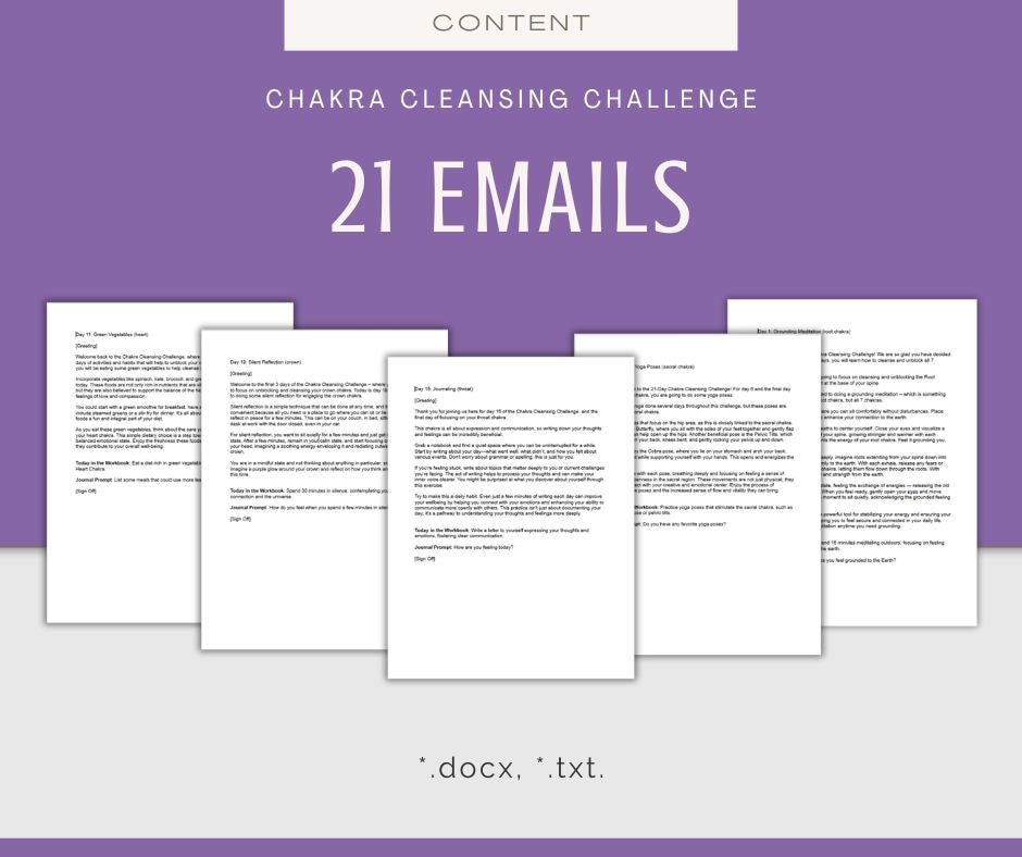 21-Day Chakra Cleansing Challenge