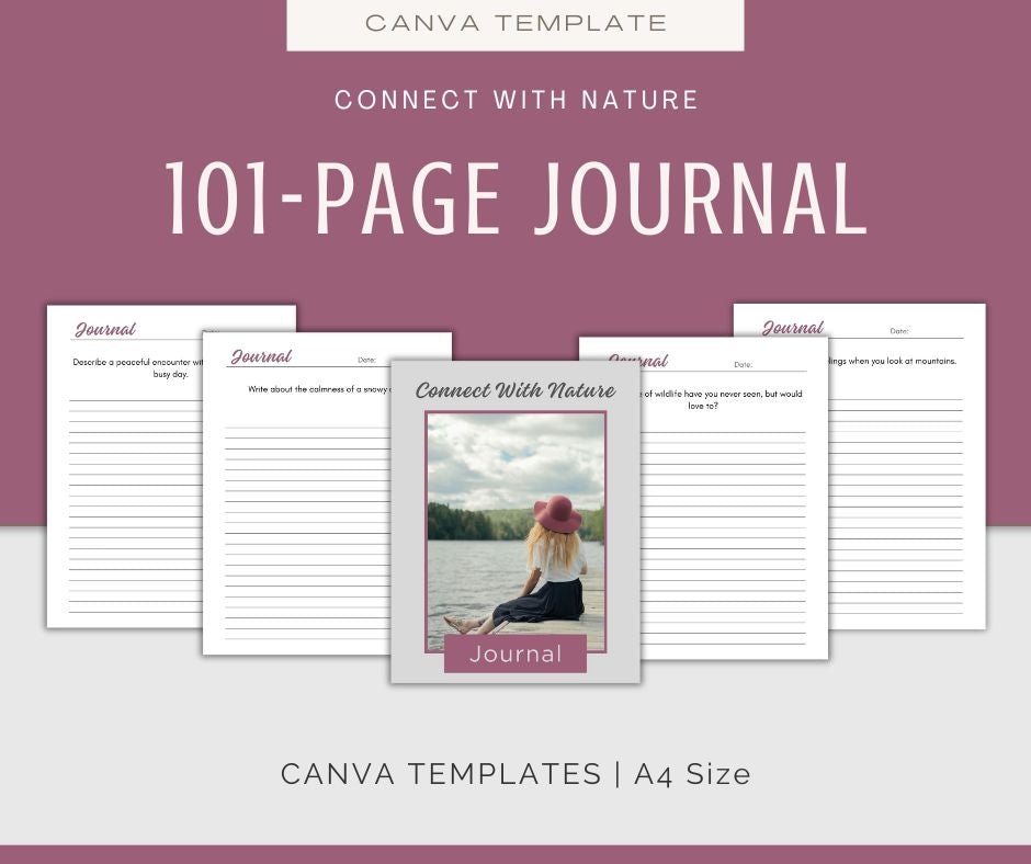 Connect With Nature | Journal & Prompts Bundle