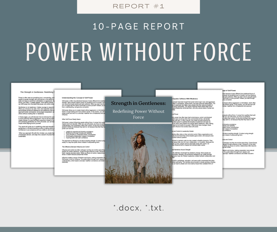 Soft and Quiet Power | 5 Report Bundle