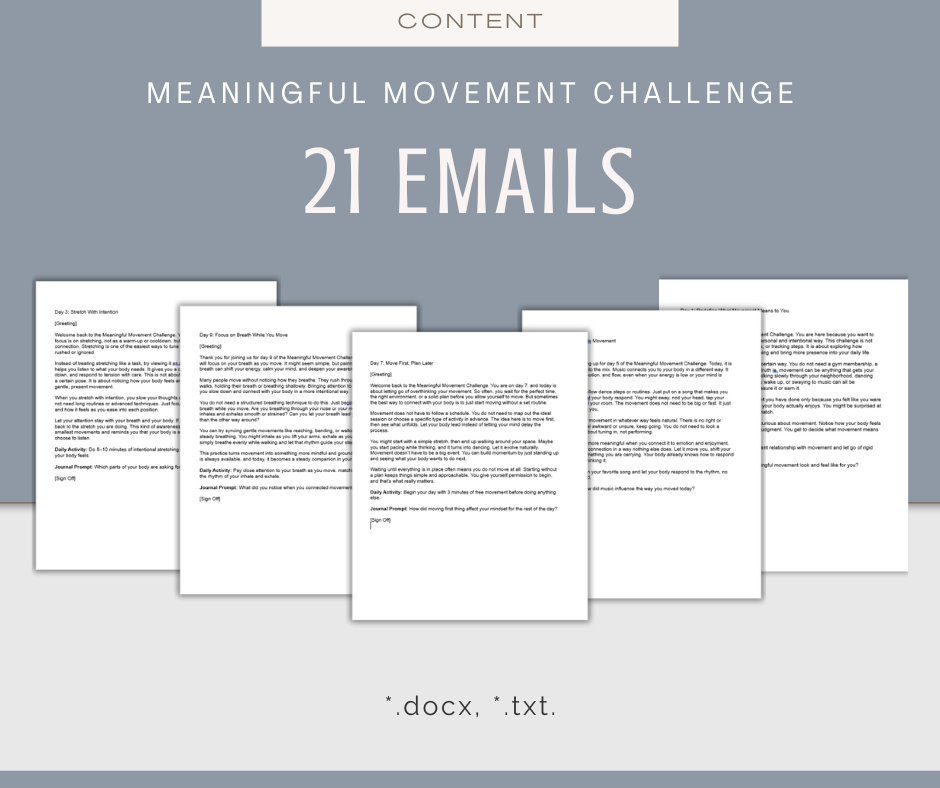 21-Day Meaningful Movement Challenge
