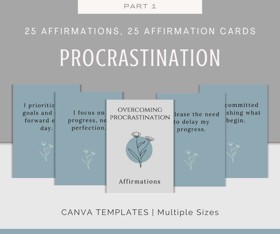 Personal Growth Affirmations | Affirmation Cards Bundle