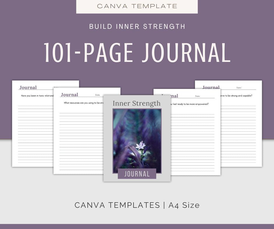 Inner Strength Journal & Affirmations Bundle