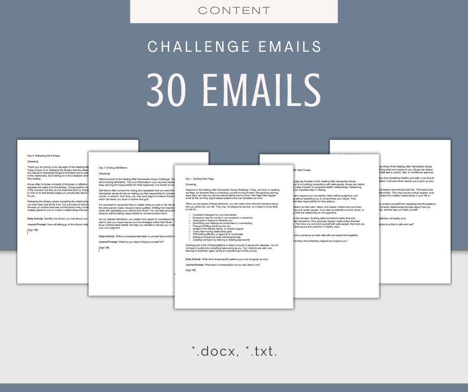 30-Day Healing After Narcissistic Abuse Challenge