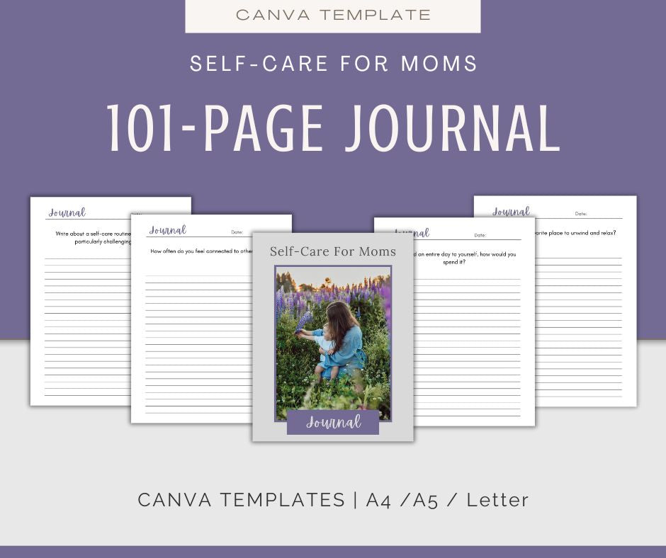 Self-Care For Moms | Journal & Affirmations Bundle