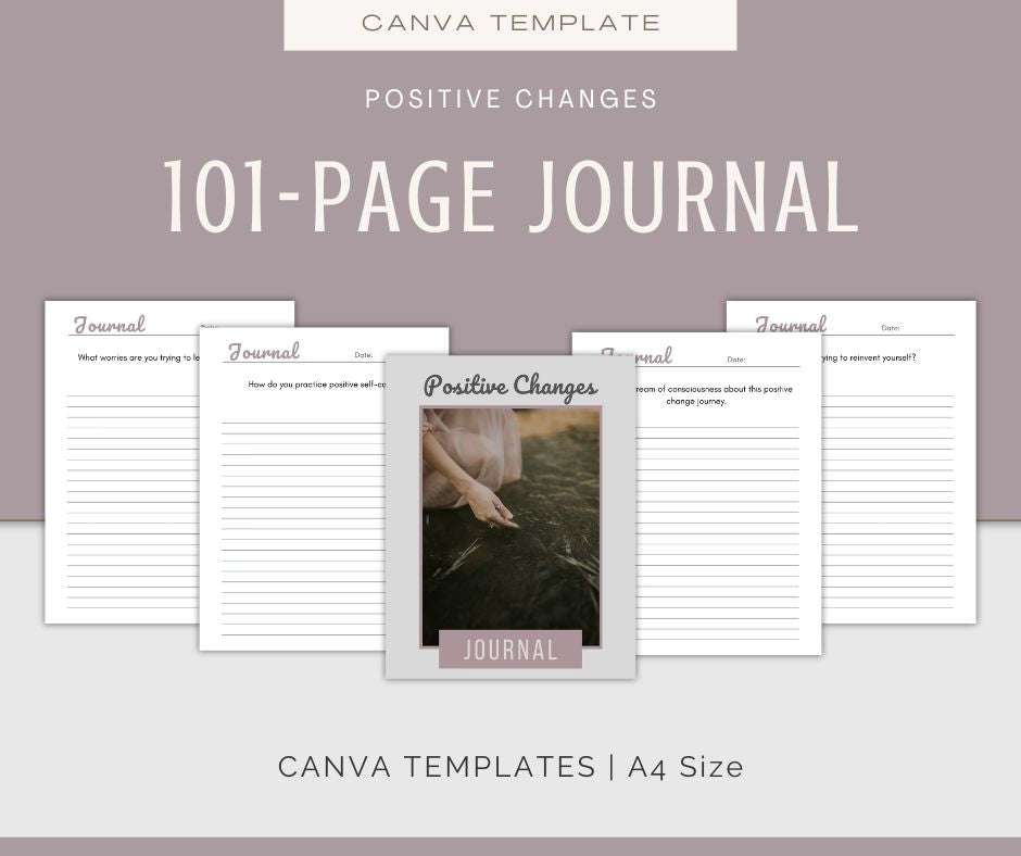 Positive Changes Journal & Affirmations Bundle