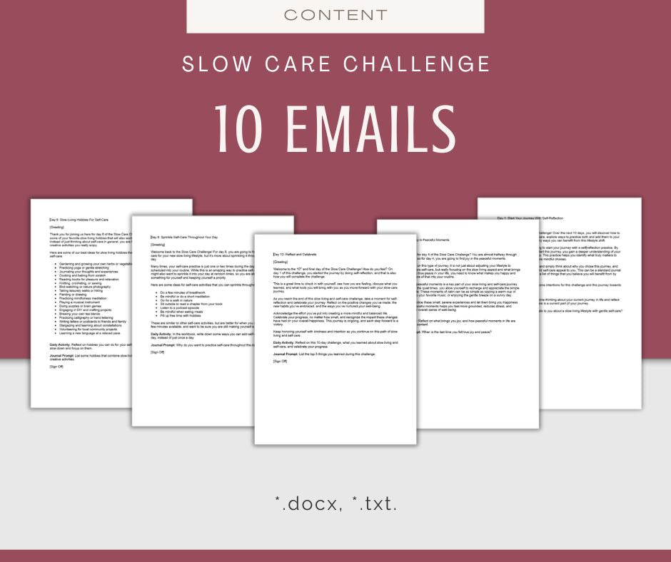 10-Day Slow Care Challenge
