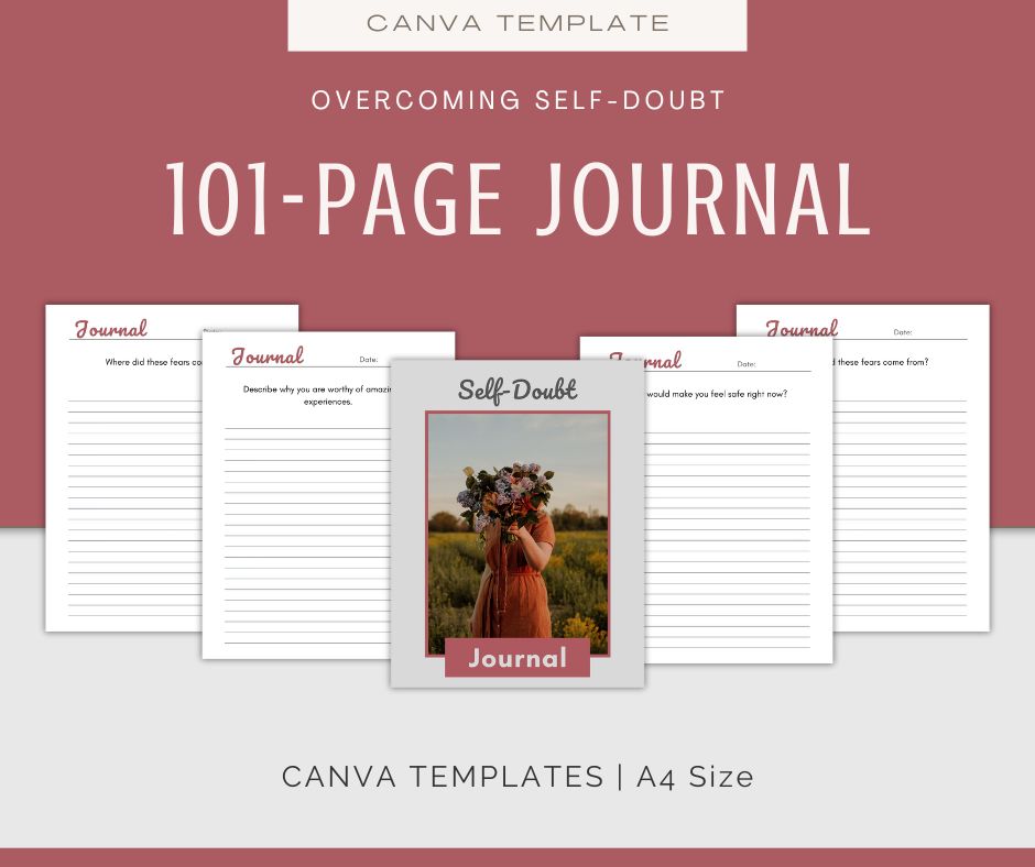 Self-Doubt Journal & Affirmations Bundle