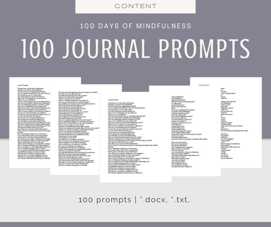 100 Days of Mindfulness Bundle