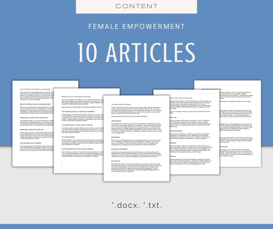 Female Empowerment | MEGA Content and Templates Bundle