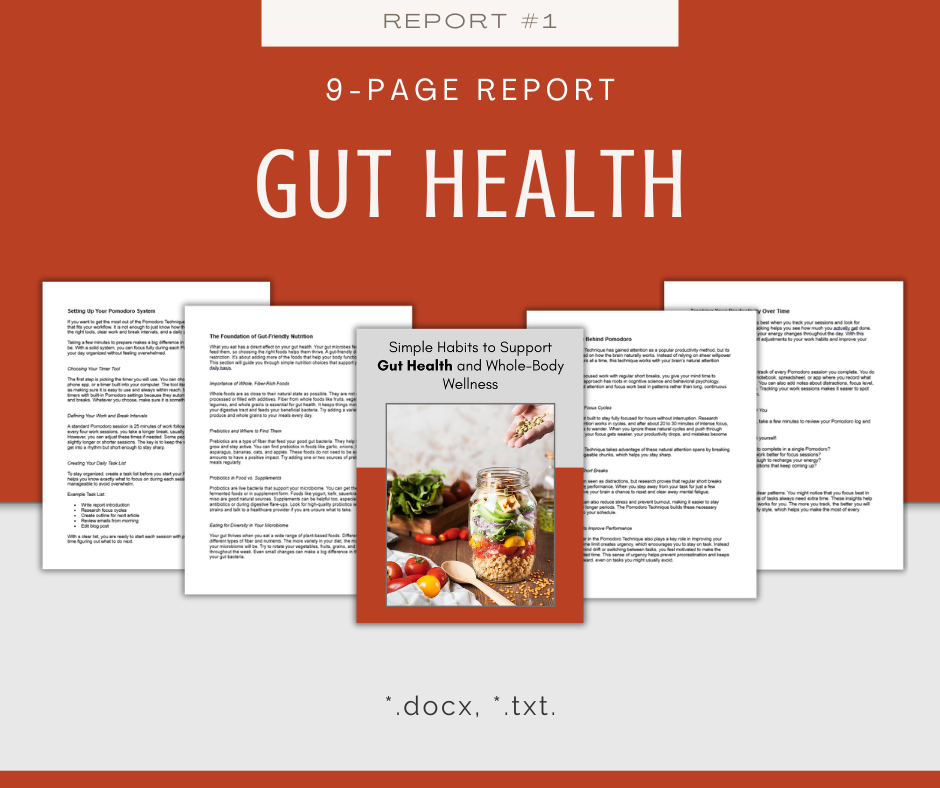 Health and Wellness Reports | 7 Report Bundle