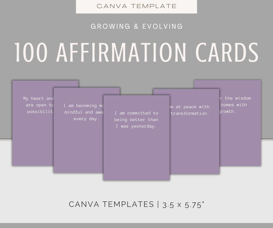 Growing and Evolving | Affirmations Bundle