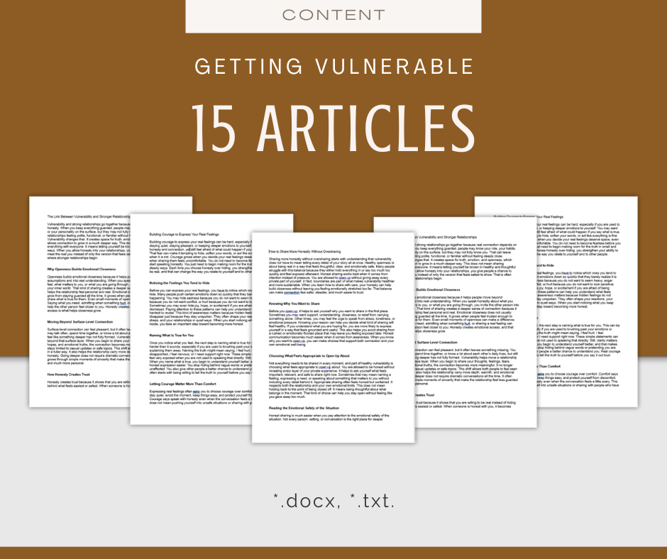 Getting Vulnerable | Report & Articles Bundle