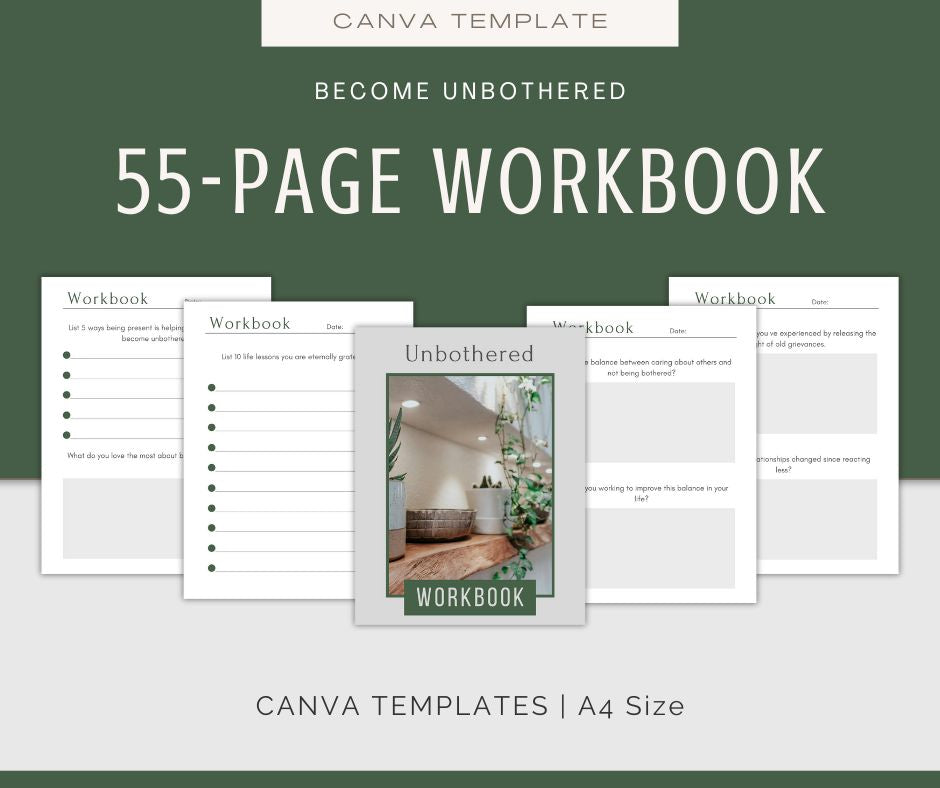 Become Unbothered Journal & Affirmations Bundle