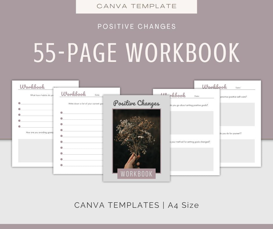 Positive Changes Journal & Affirmations Bundle
