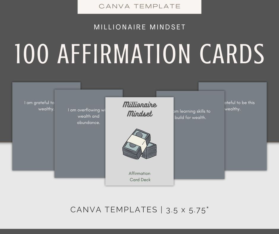 Millionaire Mindset Affirmations & Journal Bundle
