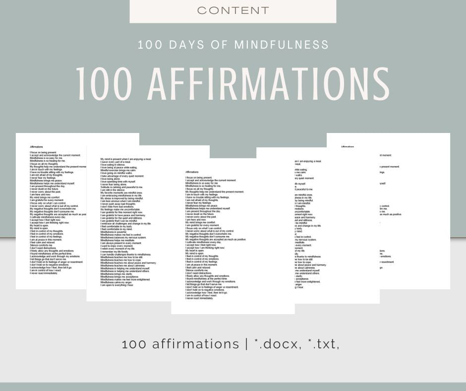 100 Days of Mindfulness Bundle