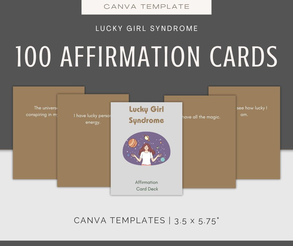 Lucky Girl Syndrome Affirmations & Journal Bundle